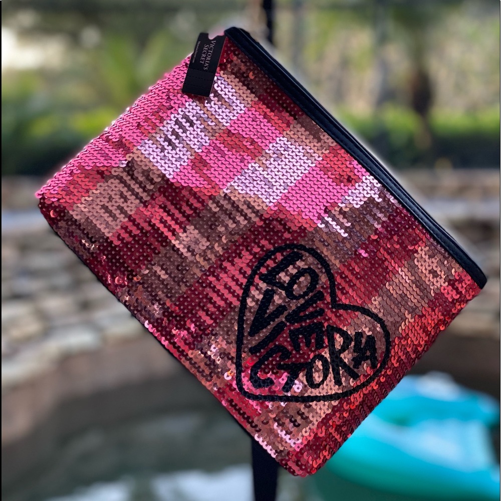 Victoria's Secret Bling Sequin Cosmetic Bag